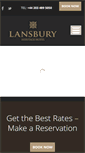 Mobile Screenshot of lansburyhotel.com